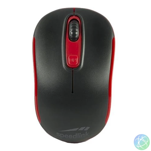 Egér, vezeték nélküli, optikai, USB, SPEEDLINK "Ceptica", fekete és piros