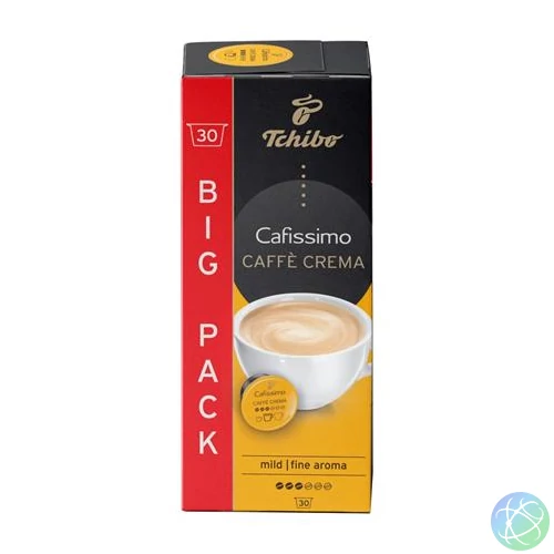 Kávékapszula, 30 db, TCHIBO "Cafissimo Caffé Crema Fine"