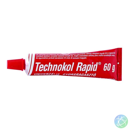 Ragasztó, folyékony, 60 g, TECHNOKOL "Rapid", piros