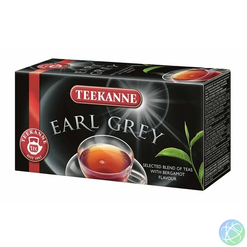 Fekete tea, 20x1,65 g, TEEKANNE, "Earl grey"