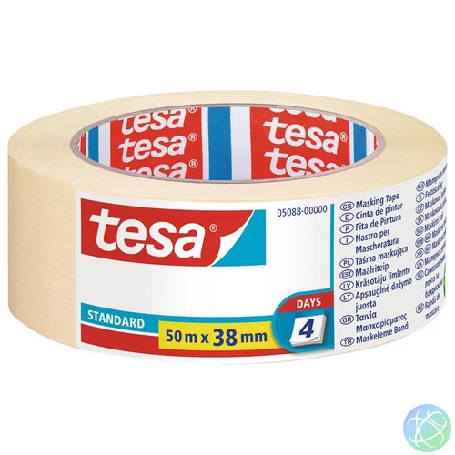 Festő- és mázolószalag, 38 mm x 50 m, TESA "Standard 5088"