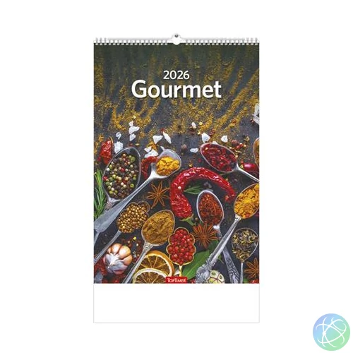 Naptár, fali, TOPTIMER "Gourmet"