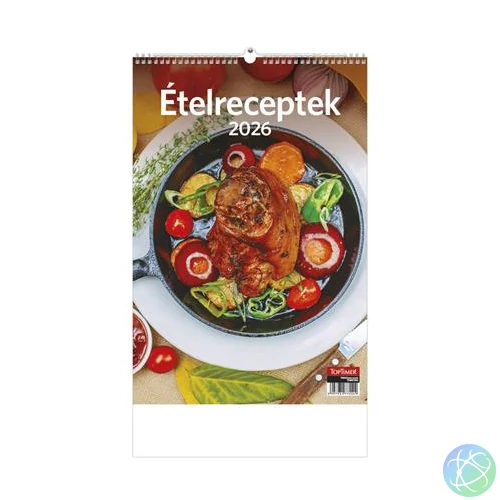 Naptár, fali, TOPTIMER "Ételreceptek"