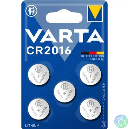 Gombelem, CR2016, 5 db, VARTA