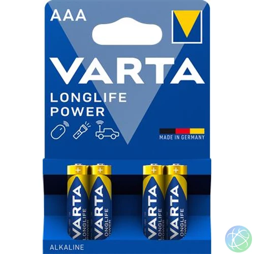 Elem, AAA mikro, 4 db, VARTA "Longlife Power"
