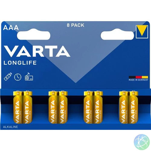 Elem, AAA mikro, 8 db, VARTA "Longlife"