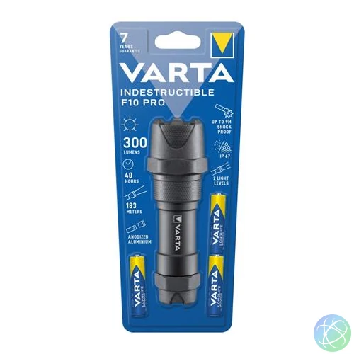 Elemlámpa, LED, törhetetlen, VARTA "Indestructible F10 Pro"