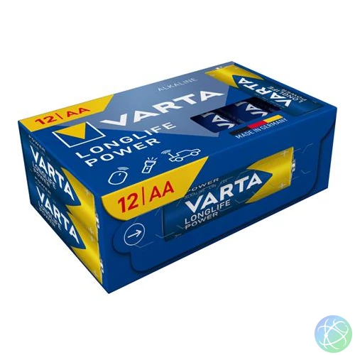 Elem, AA ceruza, 12 db, műanyagmentes, VARTA "Longlife Power"