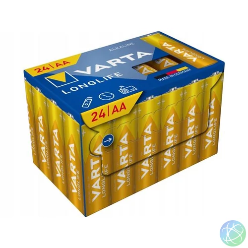 Elem, AA ceruza, 24 db, műanyagmentes, VARTA "Longlife"