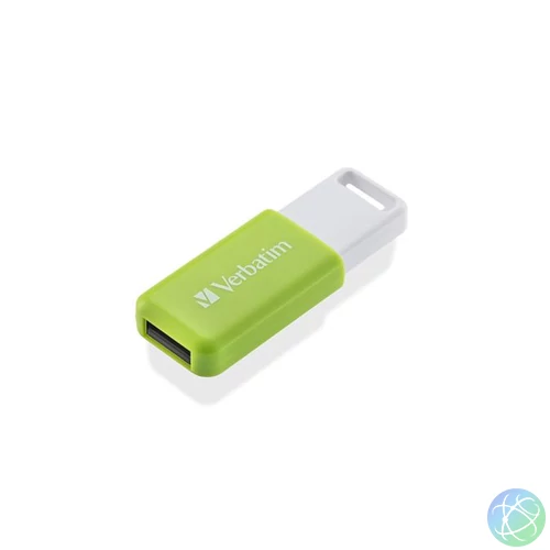 Pendrive, 32GB, USB 2.0, VERBATIM "Databar", zöld