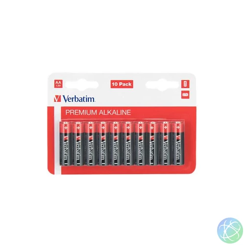 Elem, AA alkáli, 10 db, VERBATIM "Premium"