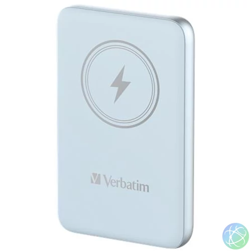 Power bank, mágneses (vezeték nélküli), 10.000mAh, VERBATIM "MCP-10, kék