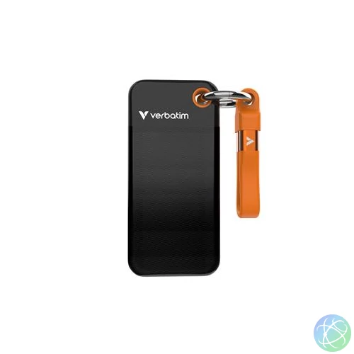 SSD (külső memória) 1TB, USB 3.2 Gen2, VERBATIM "Pocket SSD", fekete/narancs