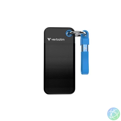 SSD (külső memória) 1TB, USB 3.2 Gen2, VERBATIM "Pocket SSD", fekete/kék