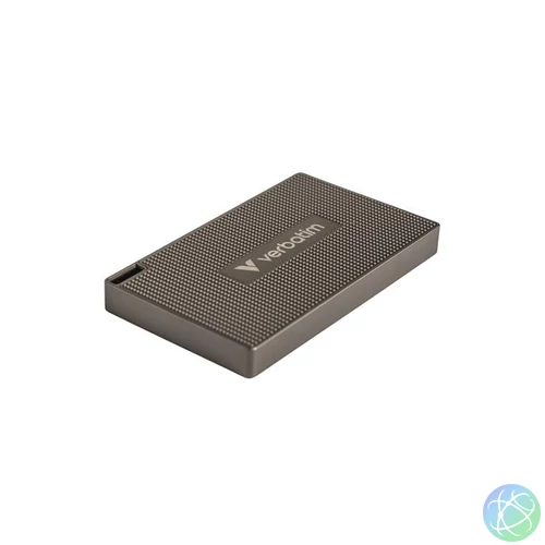 SSD (külső memória) 512GB, USB-C 3.2 Gen2, VERBATIM "Metal Mini SSD", fekete