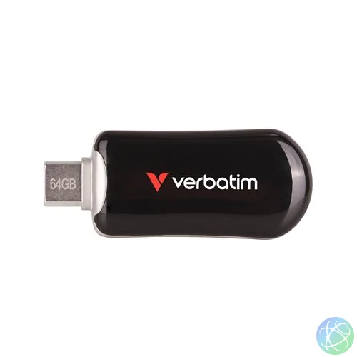Pendrive, 64GB, USB-C 3.2 Gen1, VERBATIM "Plectra", fekete