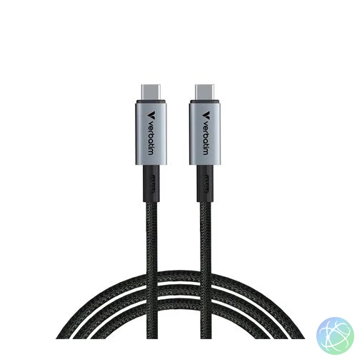USB kábel, USB-C - USB-C, 1,2 m, 240W, VERBATIM, fekete