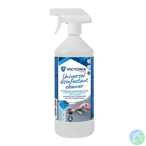 Felületfertőtlenítő folyadék, szórófejes, alkoholos, 1 l, VICTORIA HYGIENE