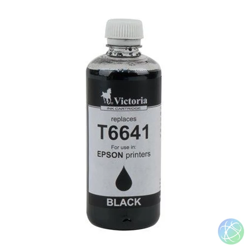 T66414 Tinta, L100, 200mfp nyomtatókhoz, VICTORIA TECHNOLOGY, fekete, 100ml