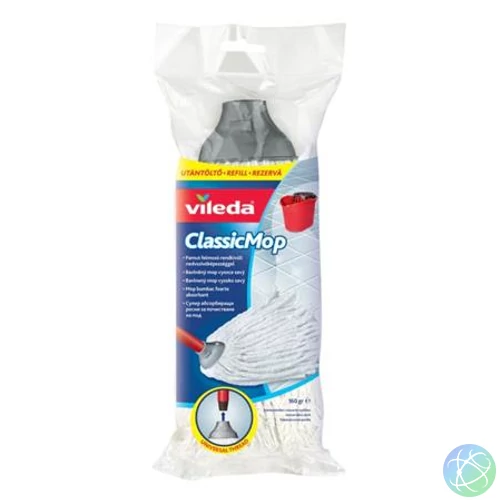 Felmosófej, pamut, VILEDA "Classic Mop", fehér