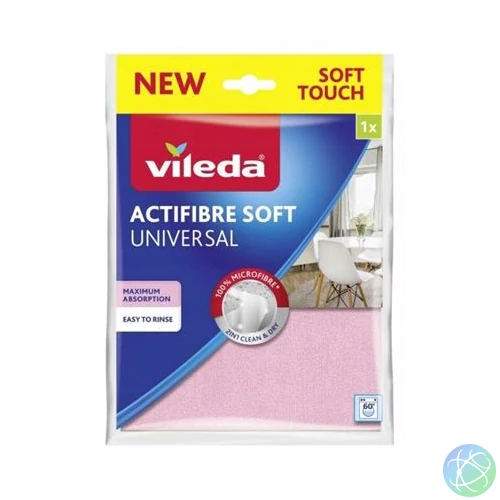 Törlőkendő, mikoszálas, VILEDA "Actifibre Soft"