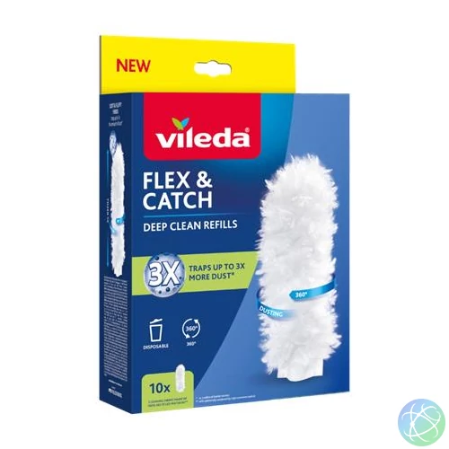 Portörlő utántöltő, 10 db, VILEDA "Flex&Catch"