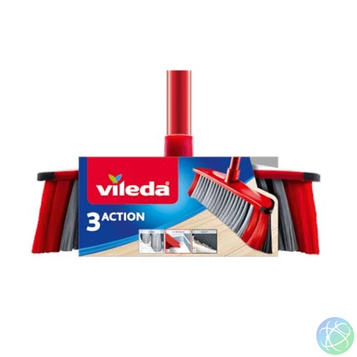 Partvis, nyéllel, VILEDA "3Action", piros