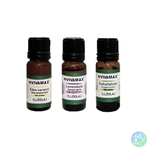 3-as illóolaj csomag: édes narancs, levendula, eukaliptusz (3x10ml)