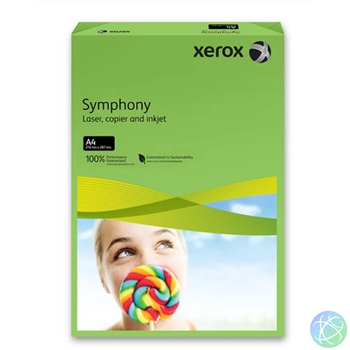 Másolópapír, színes, A4, 80 g, XEROX "Symphony", sötétzöld (intenzív)