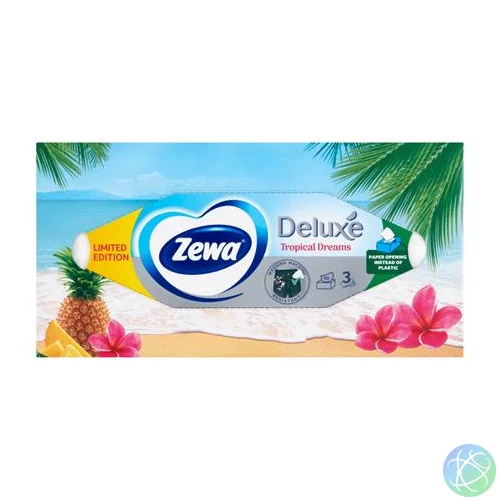 Kozmetikai kendő, 3 rétegű, 90 db, ZEWA "Family" illatmentes