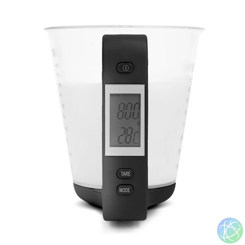 Digitális konyhai mérőkancsó, elemes, 600 ml