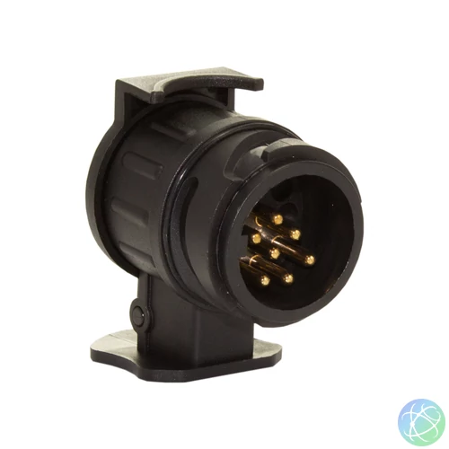 Utánfutó csatlakozó adapter, 7/13 pólusú, 12/24V