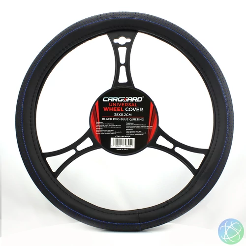 Kormányvédő, 38 cm, HVA004, csúszásmentes, kék / fekete