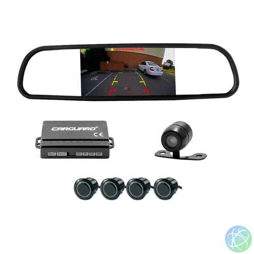 Tolatókamera és radar szett - kijelzős visszapillantóval