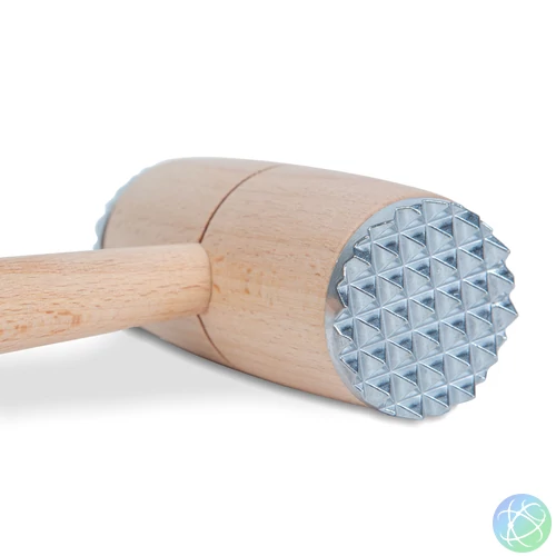 Fa húsklopfoló, fém betéttel, 29 cm