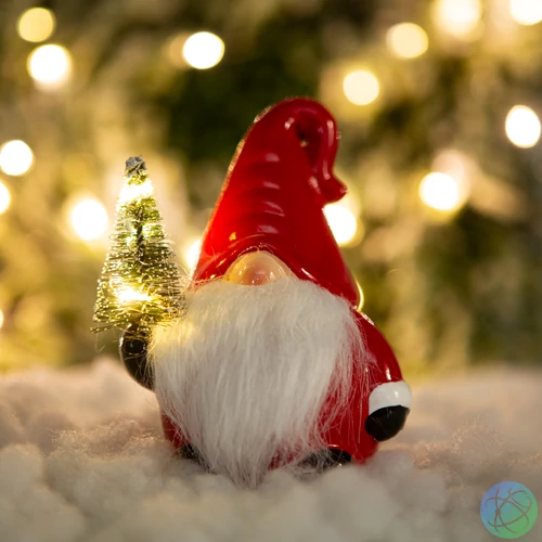 Karácsonyi LED-es manó, 3 féle, 13 x 7 x 9 cm