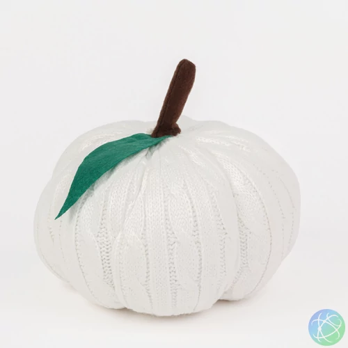 Halloween-i tök dekoráció - fehér - 20 cm