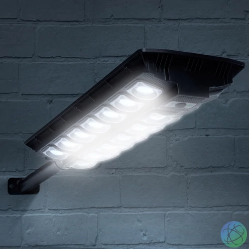 Szolár fali reflektor, 520 SMD LED, 3000 lm, 20W, 4500 mAh, IP65