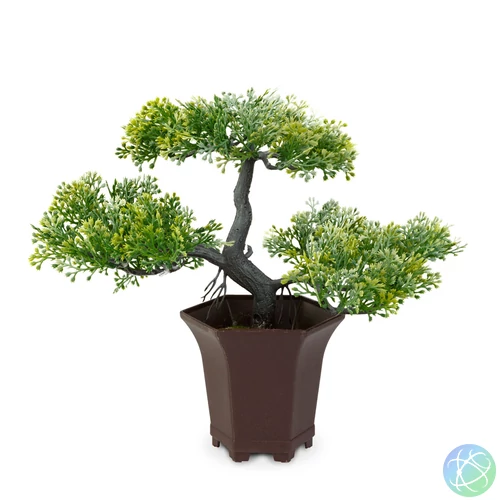 Műnövény dekoráció - bonsai fa - 25 x 9 cm