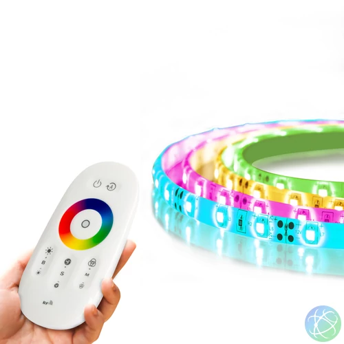 RGB LED szalag, "MagicControl", 5 m, 100+ program, érintős távirányító, IP65