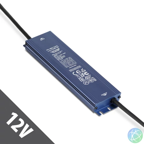 Hálózati stabilizált tápegység - 12V DC - 100W, 8,3A - IP67