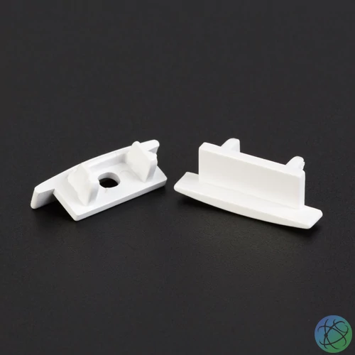 LED aluminium profil végzáró (41011hez) - 2 db - fehér