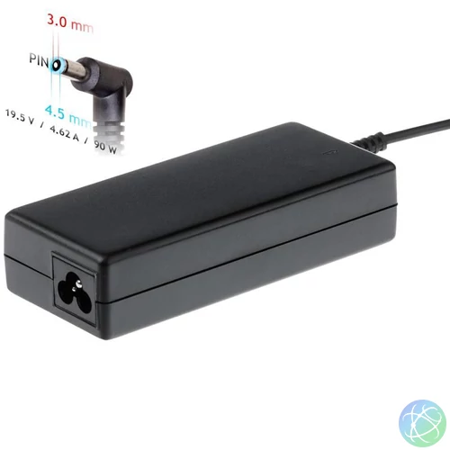 Akyga 19.5V / 4.62A 90W 4.5x3.0mm  DELL 1.2m notebook töltő adapter - AK-ND-53