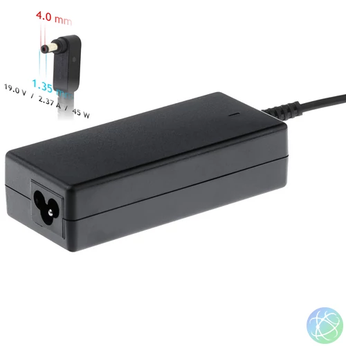 Akyga 20V / 2.25A 45W 4.0x1.35mm ASUS 1.2m notebook töltő adapter - AK-ND-54