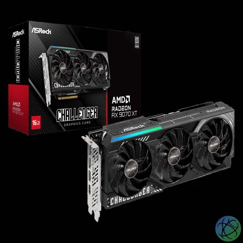 ASRock AMD Radeon RX9070XT CL 16G videokártya