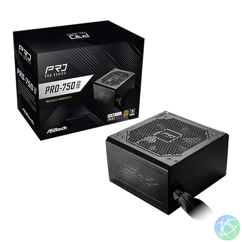ASRock PRO-750G 750W 80 PLUS GOLD tápegység