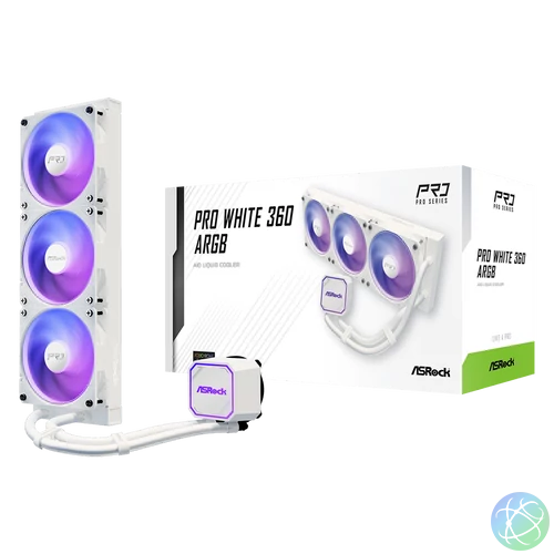 ASRock PRO WHITE 360 ARGB CPU hűtő