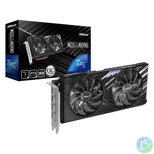 ASRock Intel Arc A750 Challenger SE 8G OC videokártya