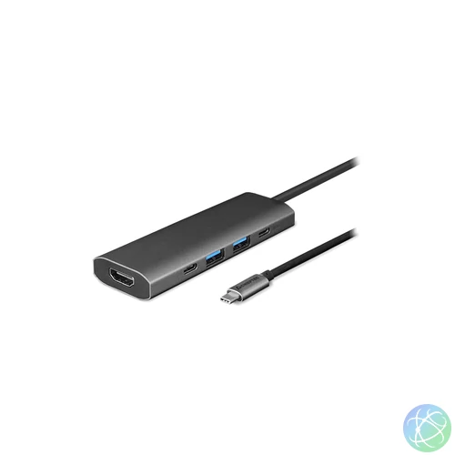 CHIEFTEC USB HUB 5-in-1 dokkoló, fekete