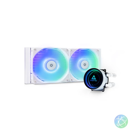 Chieftec Iceberg White 240 RGB CLC-240-RGB-W – 240 mm-es AiO CPU vízhűtő, fehér